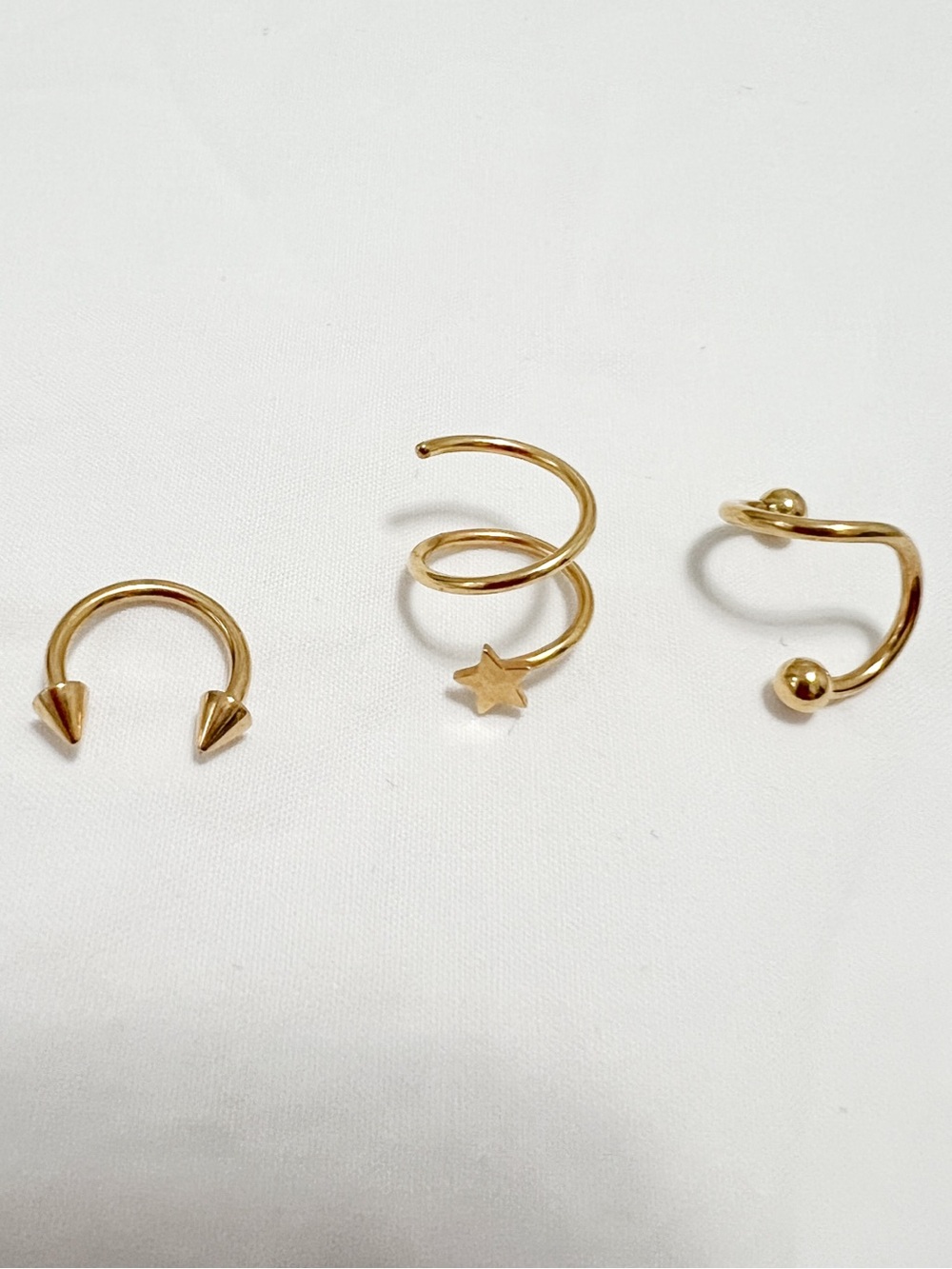 Piercing Jewelry 18g in Gold